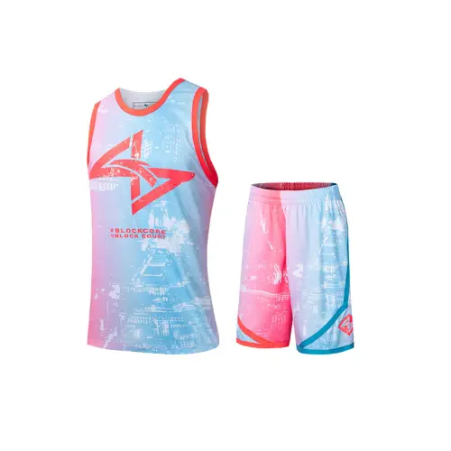 Basketball comfortable breathable vest with letters with a round collar sleevless, shorts, set, mid rise, men's style