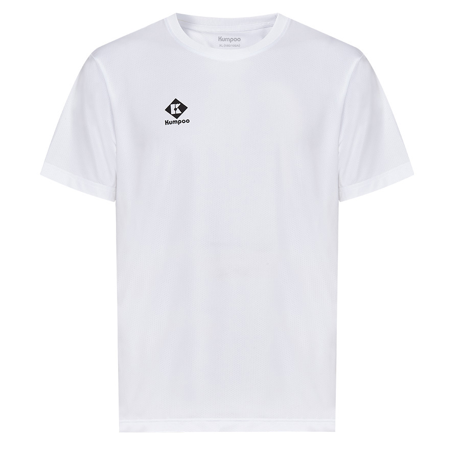 KUMPOO Badminton Jersey Unisex White
