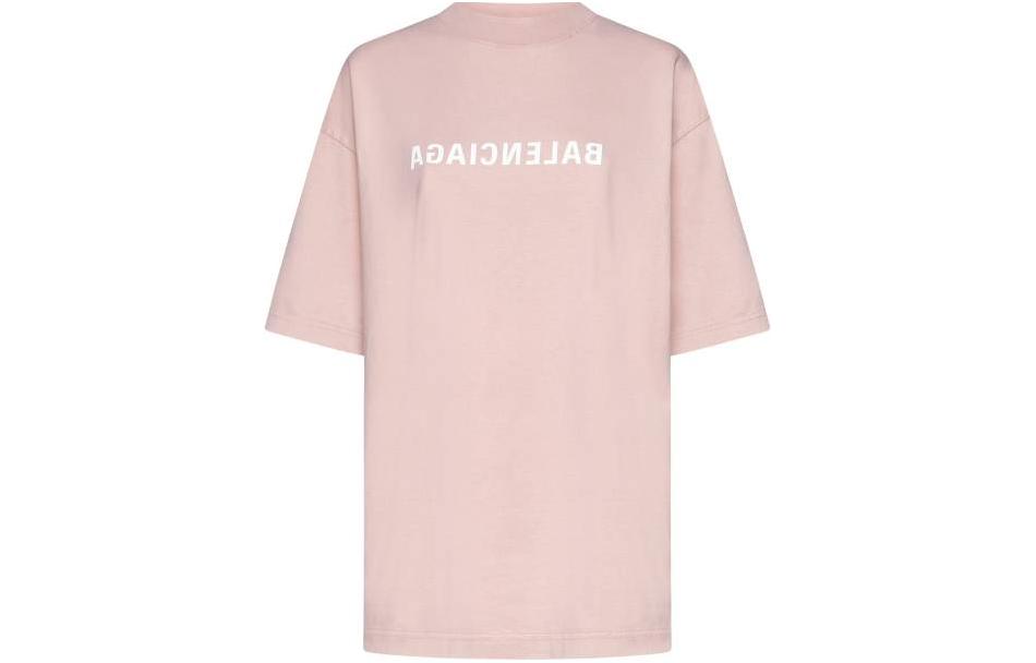 Женская футболка Balenciaga 764235TNVV85708 (розовая)