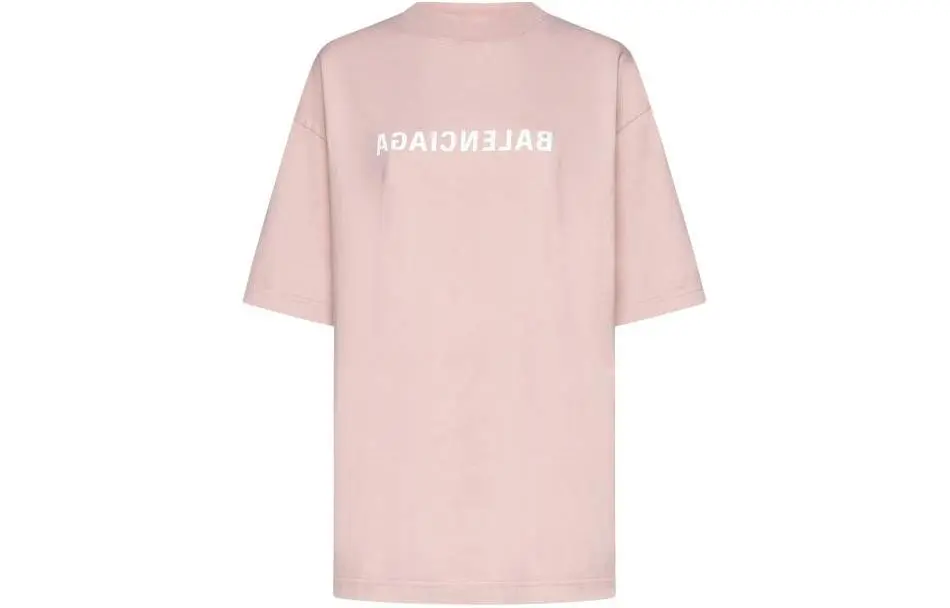 Balenciaga Logo Printed Oversized T Shirt