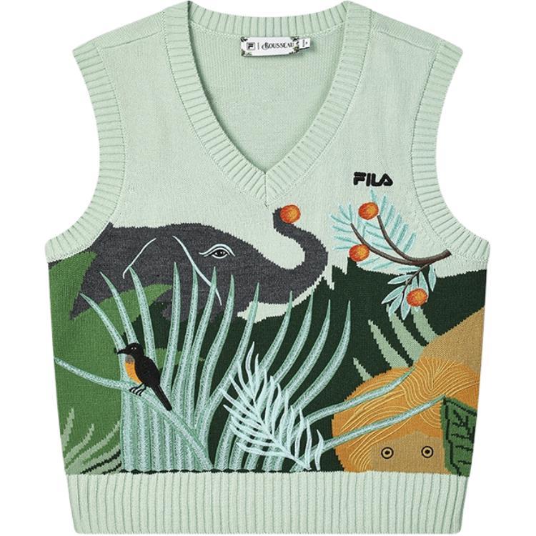 Женский свитер Fila x Rousseau (зеленый)