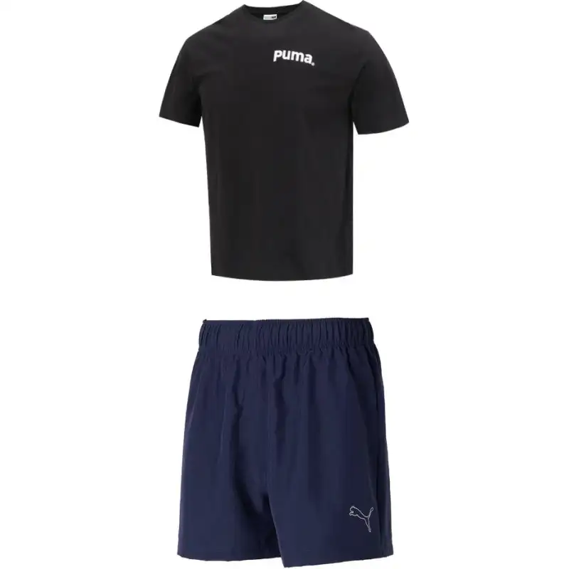 PUMA Casual Sportswear Men's Black+Blue