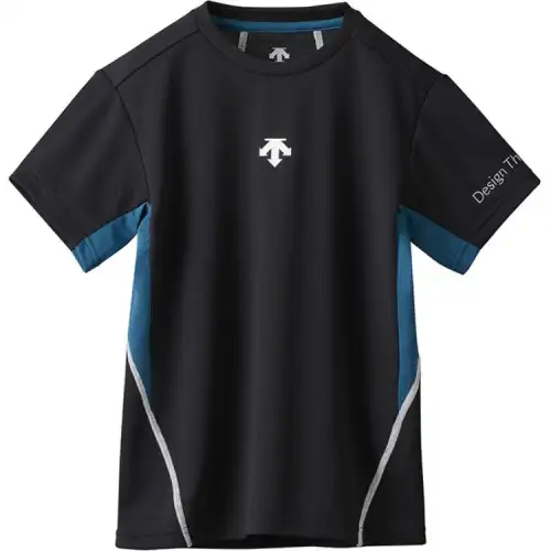 Desande Volleyball letters printing sweat, sweat, fast dry short -sleeved volleyball uniform men's same paragraphs