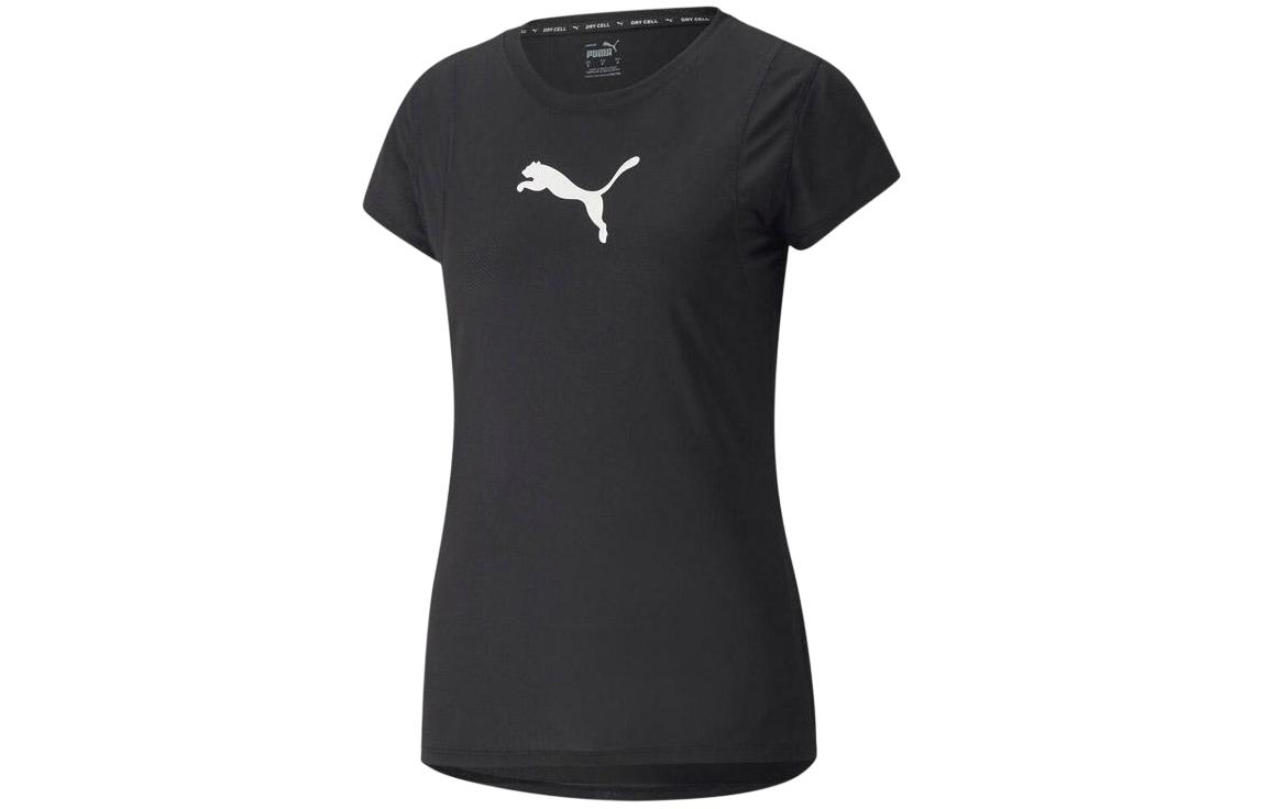 PUMA ESS BIG CAT HEATHER T Shirt Women's Black