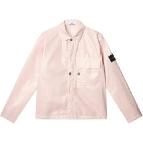 STONE ISLAND Jackets & Coats Men's Pink