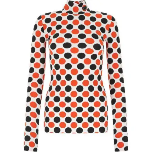 PRADA Sweaters Women's Red Crew Neck Base Layer