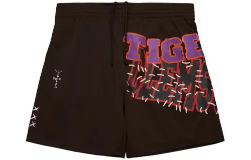 Travis Scott X Mitchell & Ness Clemson Tigers Basketball Shorts