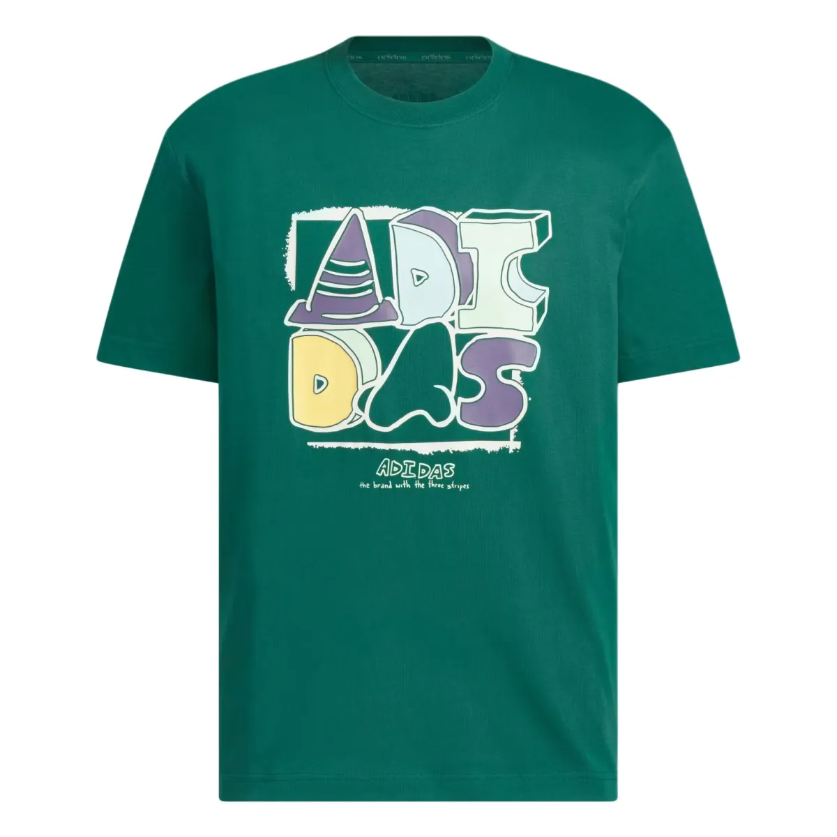 Adidas SS25 T Shirt Men's University Green