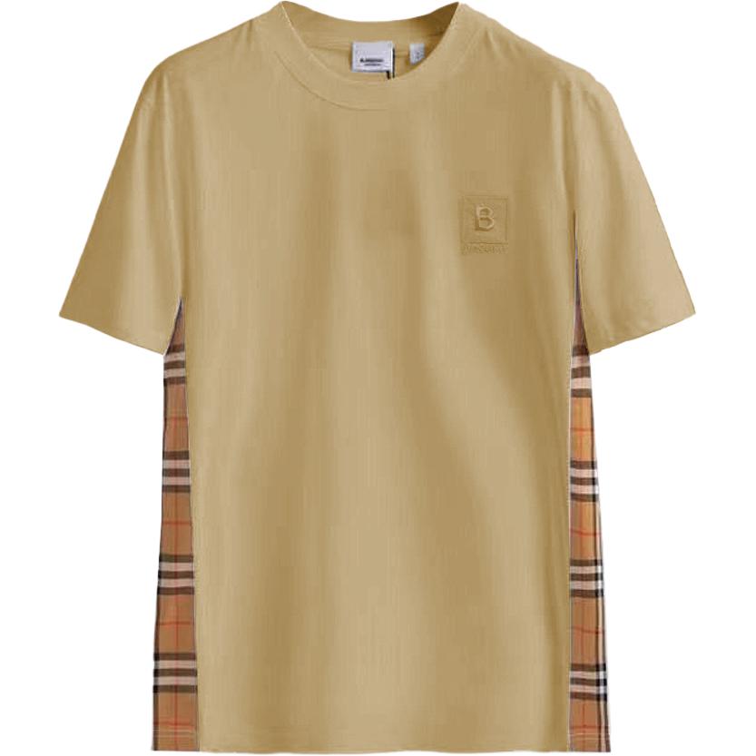 Женская футболка Burberry (бежевая)