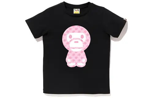 A BATHING APE T Shirts Women's Crew Neck Moderate Straight Fit