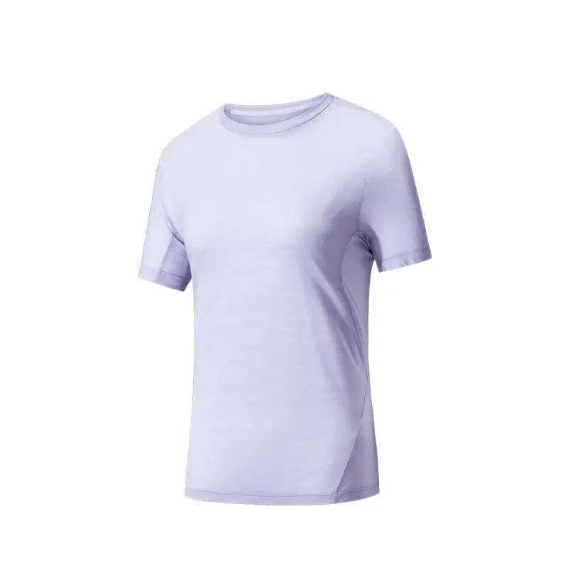 Anta T Shirt Women's Gray Dusty Purple