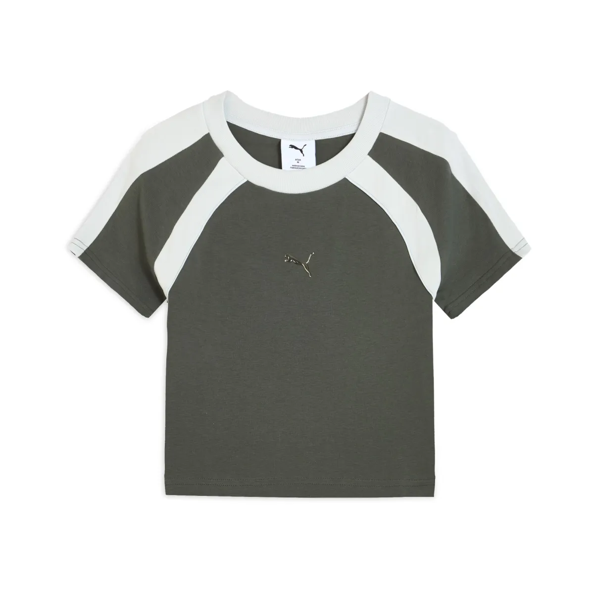 PUMA DARE To Raglan Sleeve T Shirt Women's Mineral Gray 83