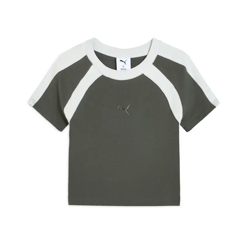 PUMA DARE To Raglan Sleeve T Shirt Women's Mineral Gray 83