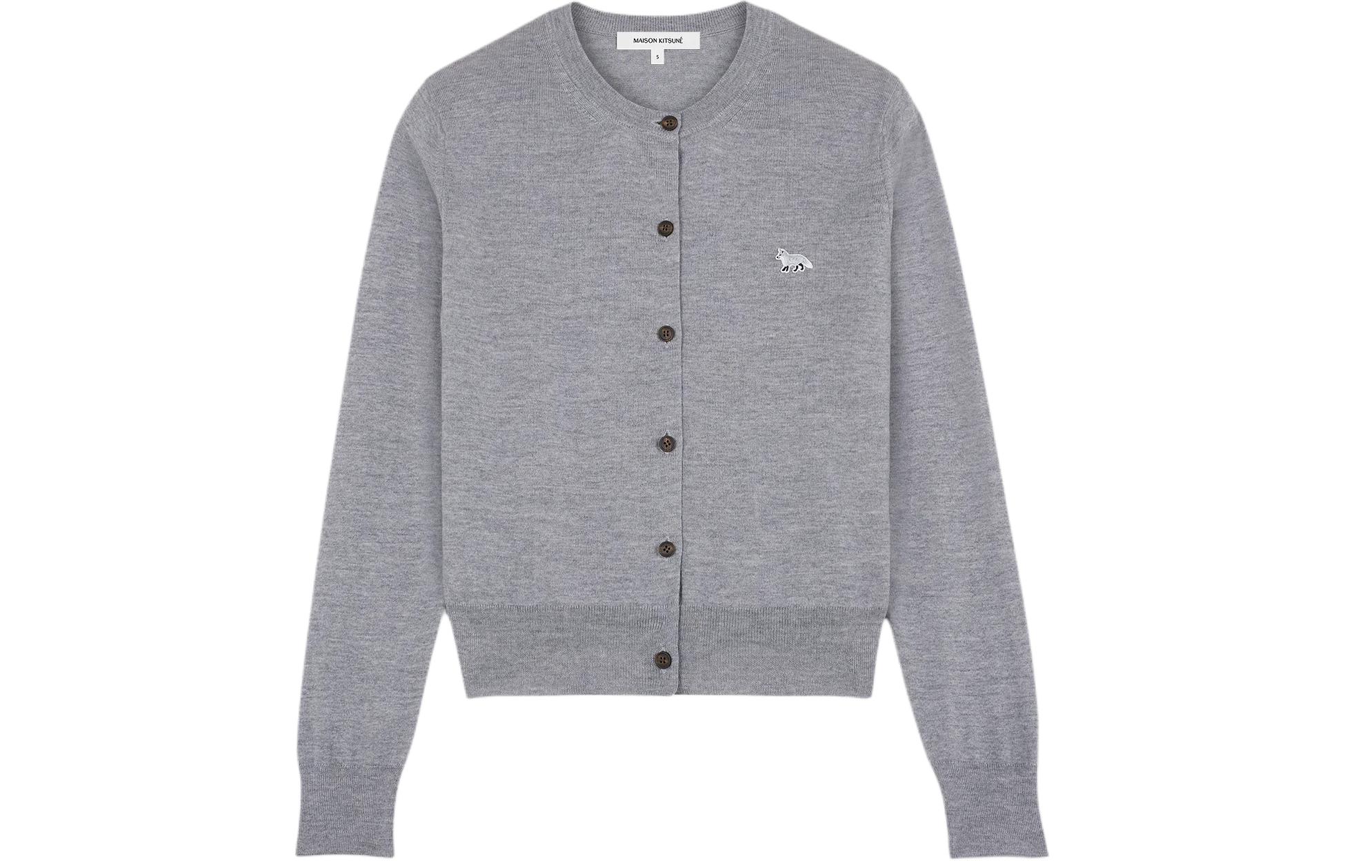 Женский кардиган Maison Kitsune Baby Fox SS24 (серый)