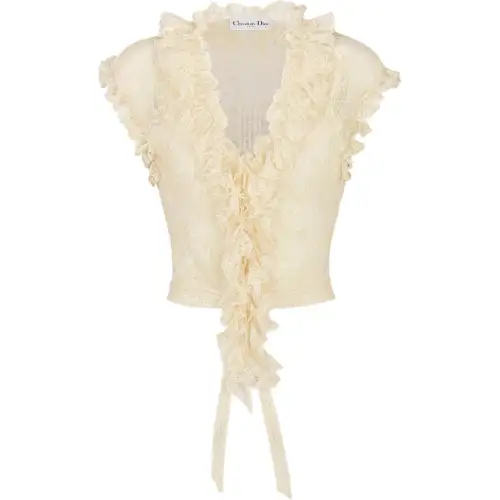 DIOR SS25 Tank Top Women's Ecru