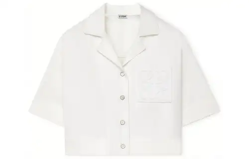 LOEWE FW23 Crop Top Women's White
