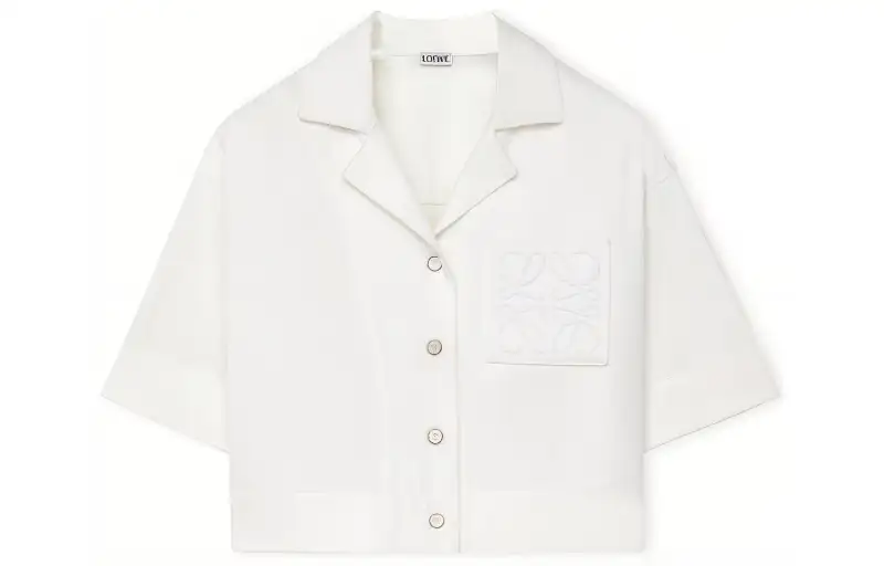 LOEWE FW23 Crop Top Women's White