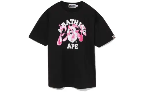A BATHING APE T Shirts Women's Crew Neck Moderate Straight Fit