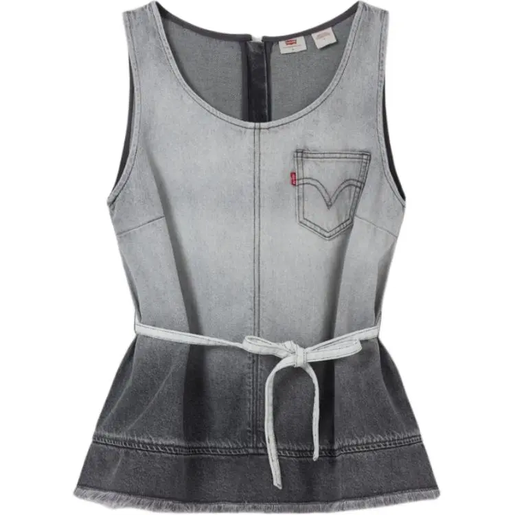 Levi's Tank Top Women's Gray White
