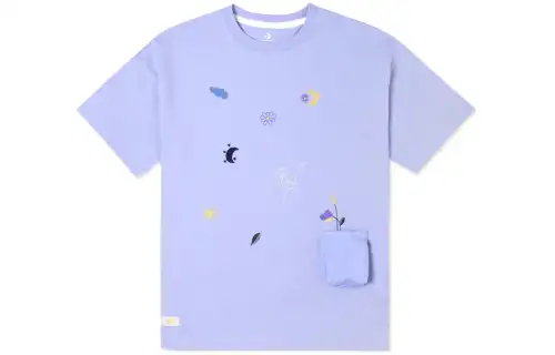 Converse Set in Sleeve T Shirt Women's Light Purple