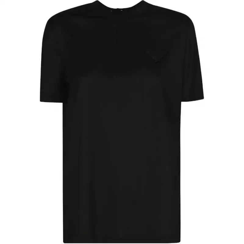 PRADA T Shirts Women's Black Crew Neck Moderate Other