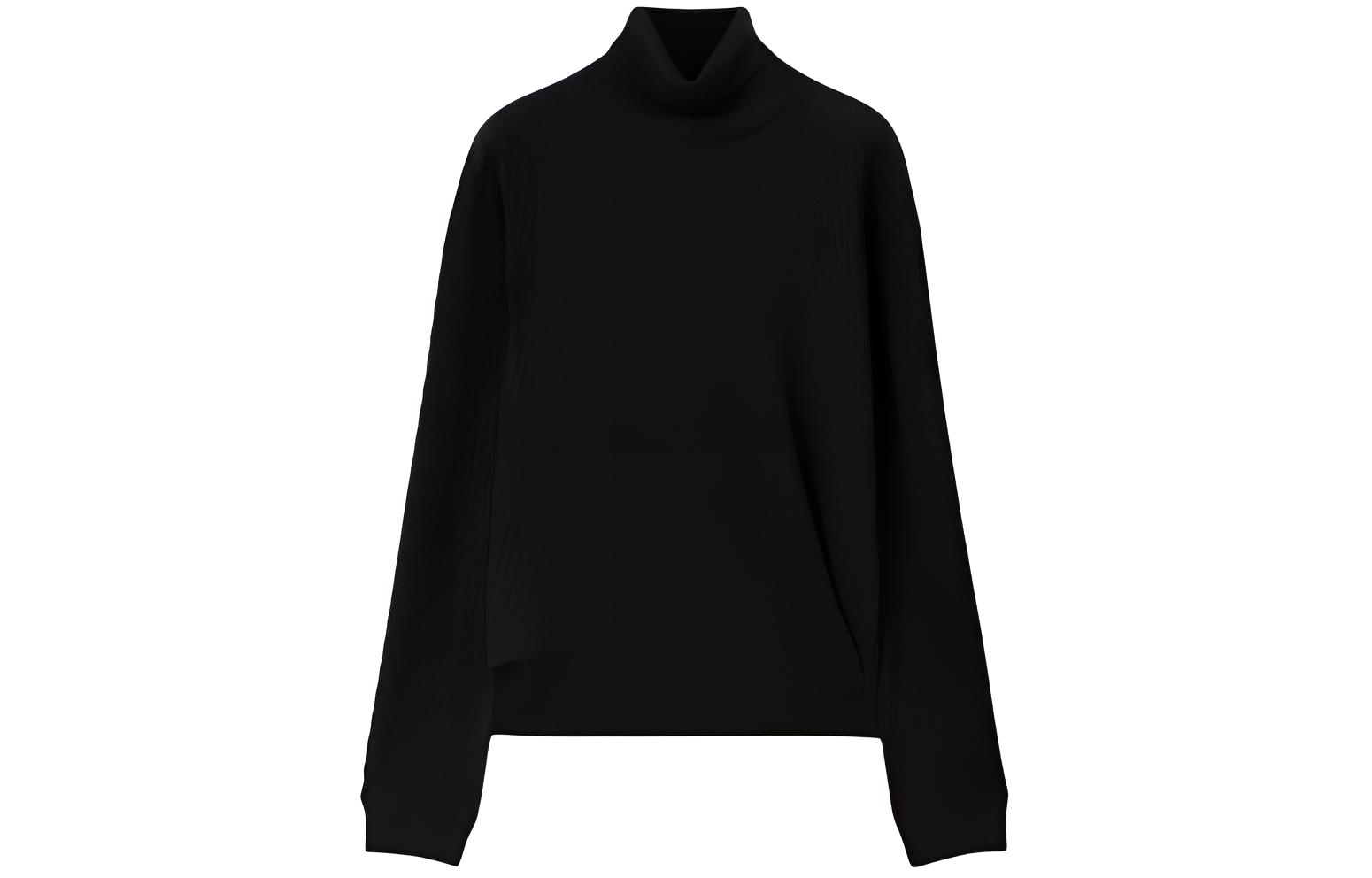 Loro Piana Micro Cables Turtleneck Sweater Women's Black