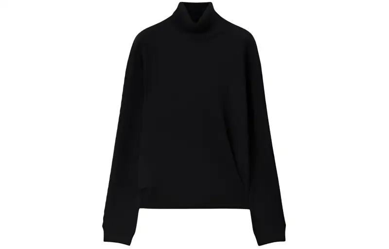 Loro Piana Micro Cables Turtleneck Sweater Women's Black