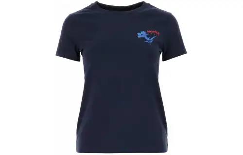 KENZO T Shirts Women's Blue Crew Neck Moderate Straight Fit