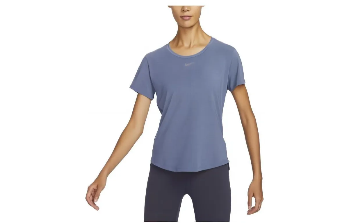 Nike Dri Fit Regular T Shirt Women's Blended Blue