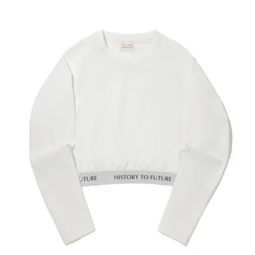 Li Ning T Shirts Women's White Crew Neck Moderate Straight Fit