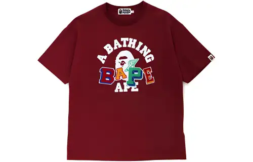 A BATHING APE T Shirts Women's Crew Neck Moderate Straight Fit