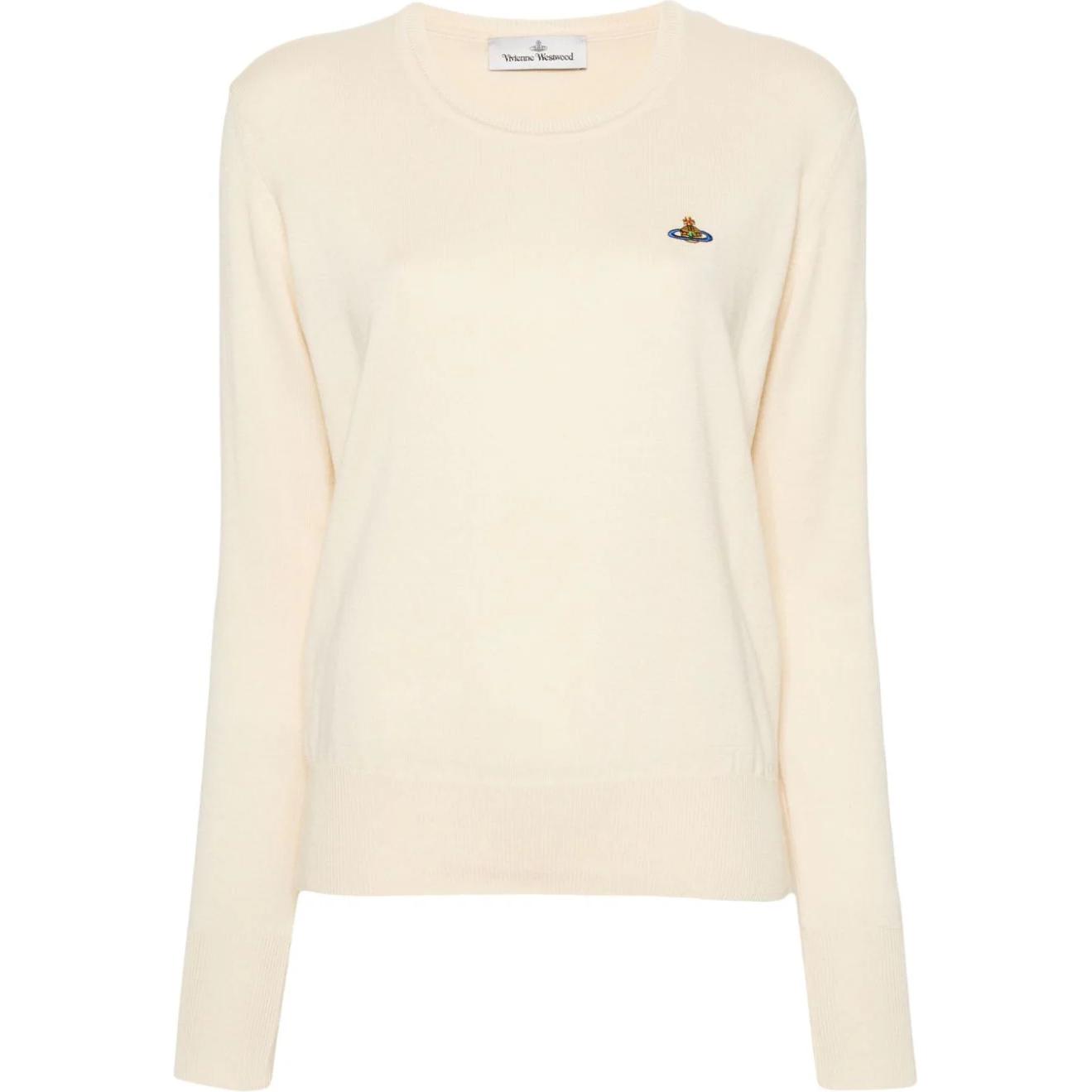 Женский свитер Vivienne Westwood SS24 Logo (бежевый)