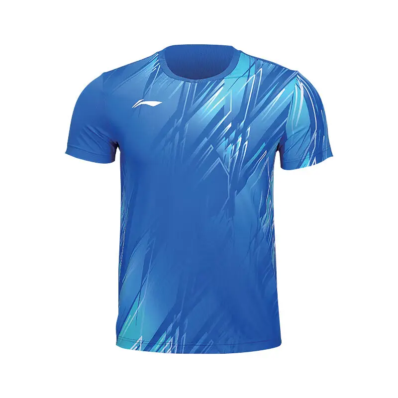 Li Ning Badminton Jersey Unisex Crystal Blue