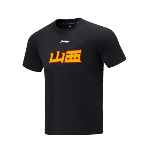 Li Ning CBA Collection T Shirt Shanxi Team Men's Black