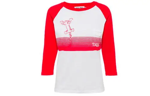 MIU MIU T Shirts Women's Red Crew Neck Moderate