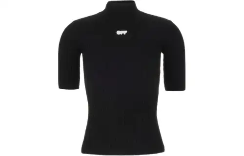 OFF-WHITE Logo Patch Stretch Top