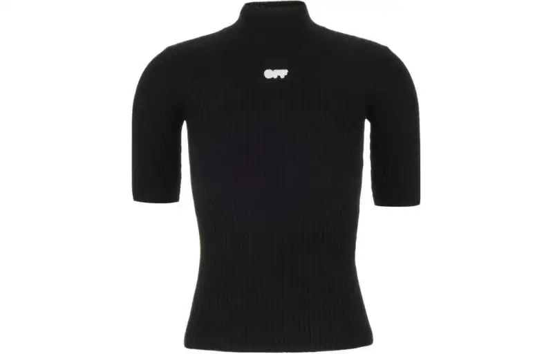 OFF-WHITE Logo Patch Stretch Top