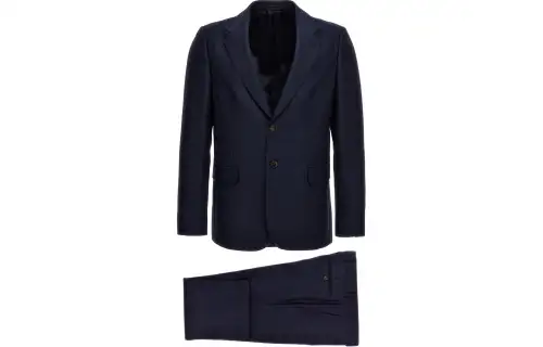 GUCCI 2024 Early Spring Collection Business Suit Men's Marine Blue