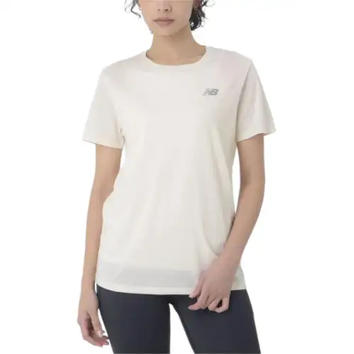 New Balance Sport EssentialsHeather Tech SS25 T Shirt Women's Ecru