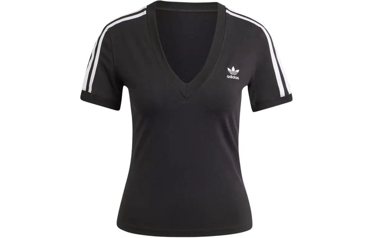 Adidas Originals Adicolor 3-Stripes V-Neck Slim Tee