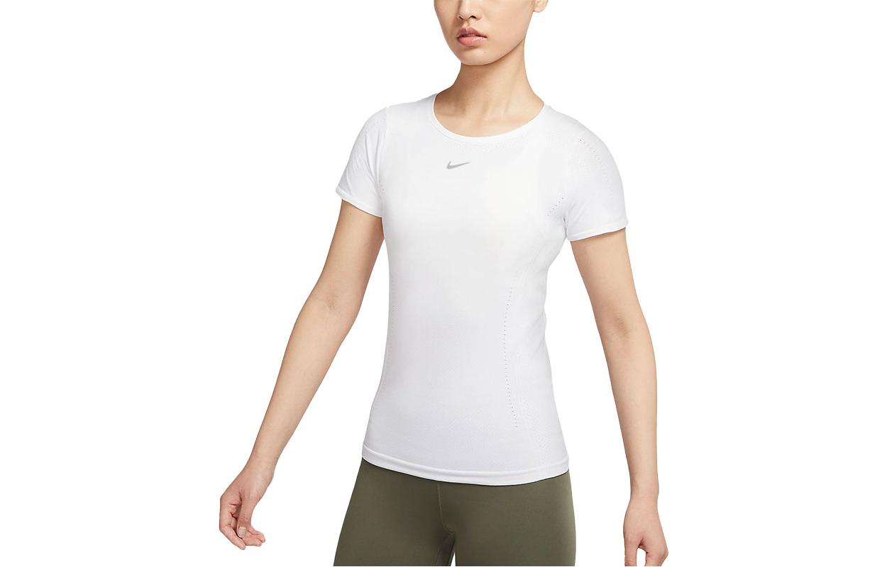 Женская футболка Nike Dri-fit Adv Aura (белая)
