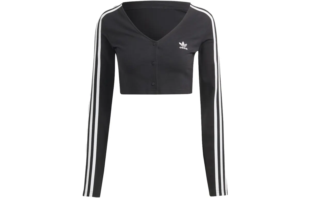Adidas Originals Logo Embroidered Cropped Top