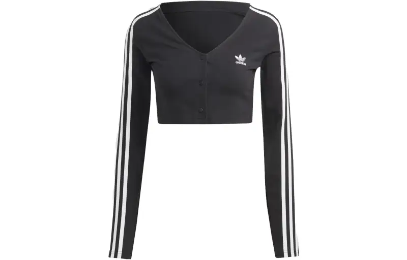 Adidas Originals Logo Embroidered Cropped Top