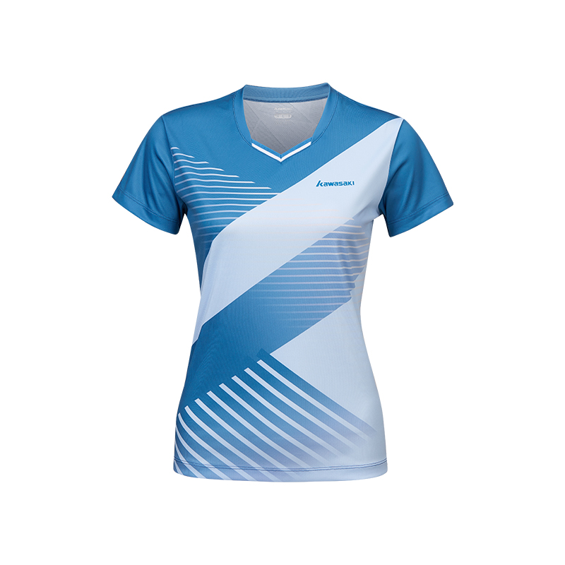 Kawasaki Badminton Jersey Unisex Gray Blue