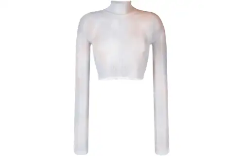 OFF WHITE Sweaters Women's Light Gray Turtleneck Moderate Other