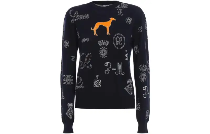 LOEWE SS23 Sweater Women's Dark Blue