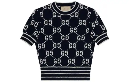 GUCCI Sweaters Women's Black Crew Neck Moderate Other