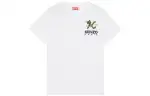 KENZO X Nigo Tiger Tail Logo Embridered T shirt White