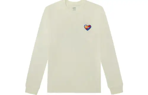 Vans Drop Shoulder Sleeve T Shirt Women's White