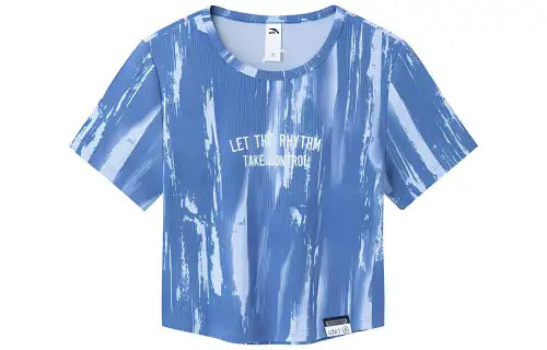 Anta Life Collection Crop Top Women's Kuka Blue